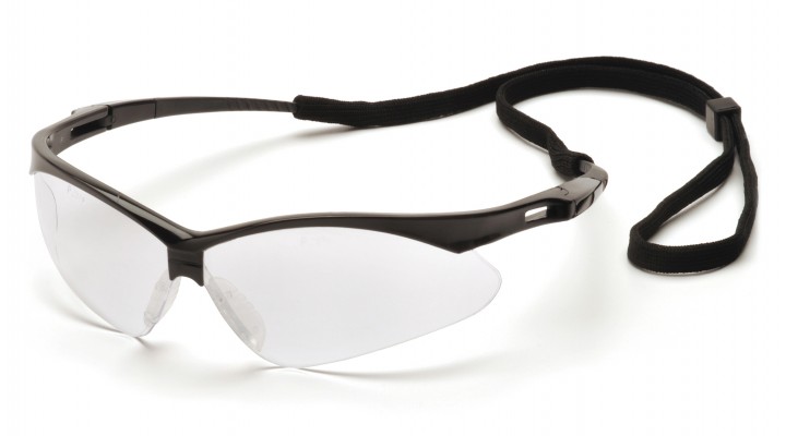 PMXTREME SB6310STP Clear Anti-Fog Lens with Black Frame and Cord 
