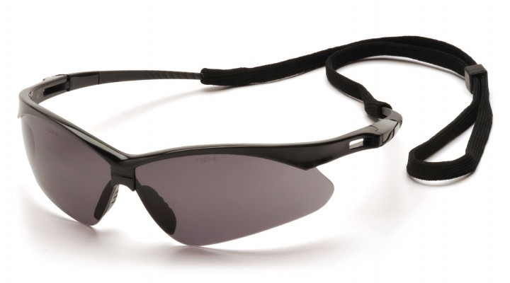 PMXTREME SB6320STP Gray Anti-Fog Lens with Black Frame and Cord 